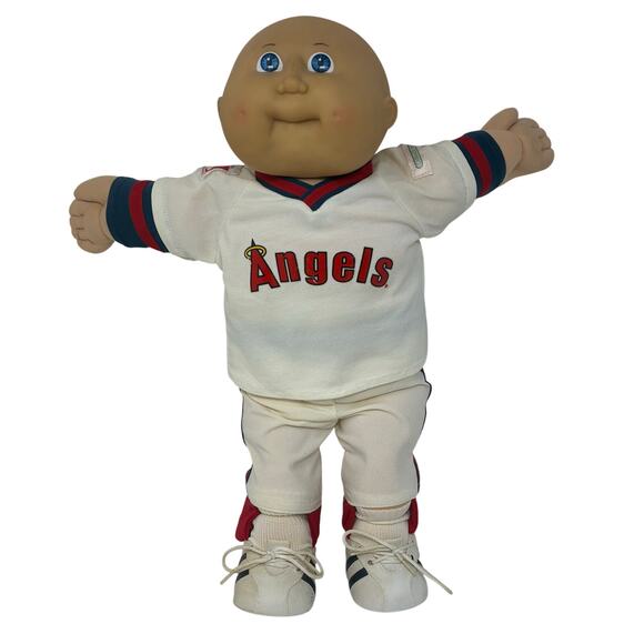 Vintage 1980s Cabbage Patch Kids MLB 'Angels ' Doll - Picture 1 of 14